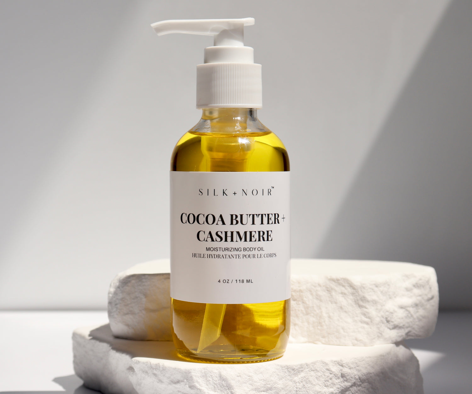Cocoa Butter + Cashmere Body Oil – Silk + Noir